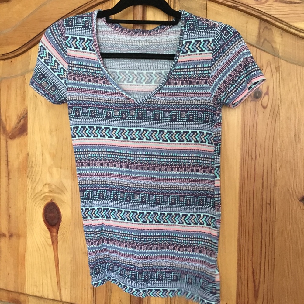 MUDD Aztec print t shirt XS
